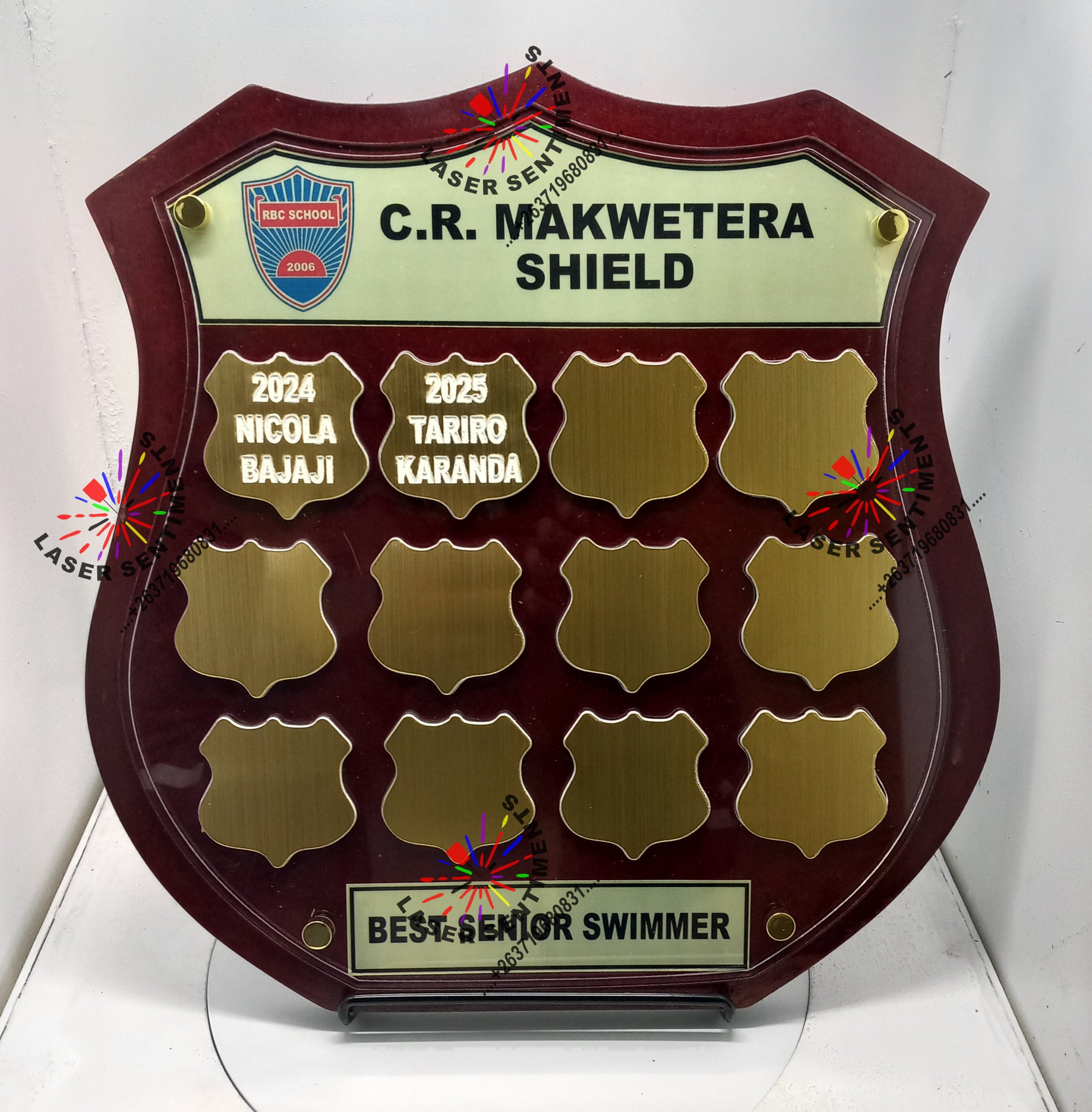 FPS1 Floating Perpetual Shield Plaque Honour Board