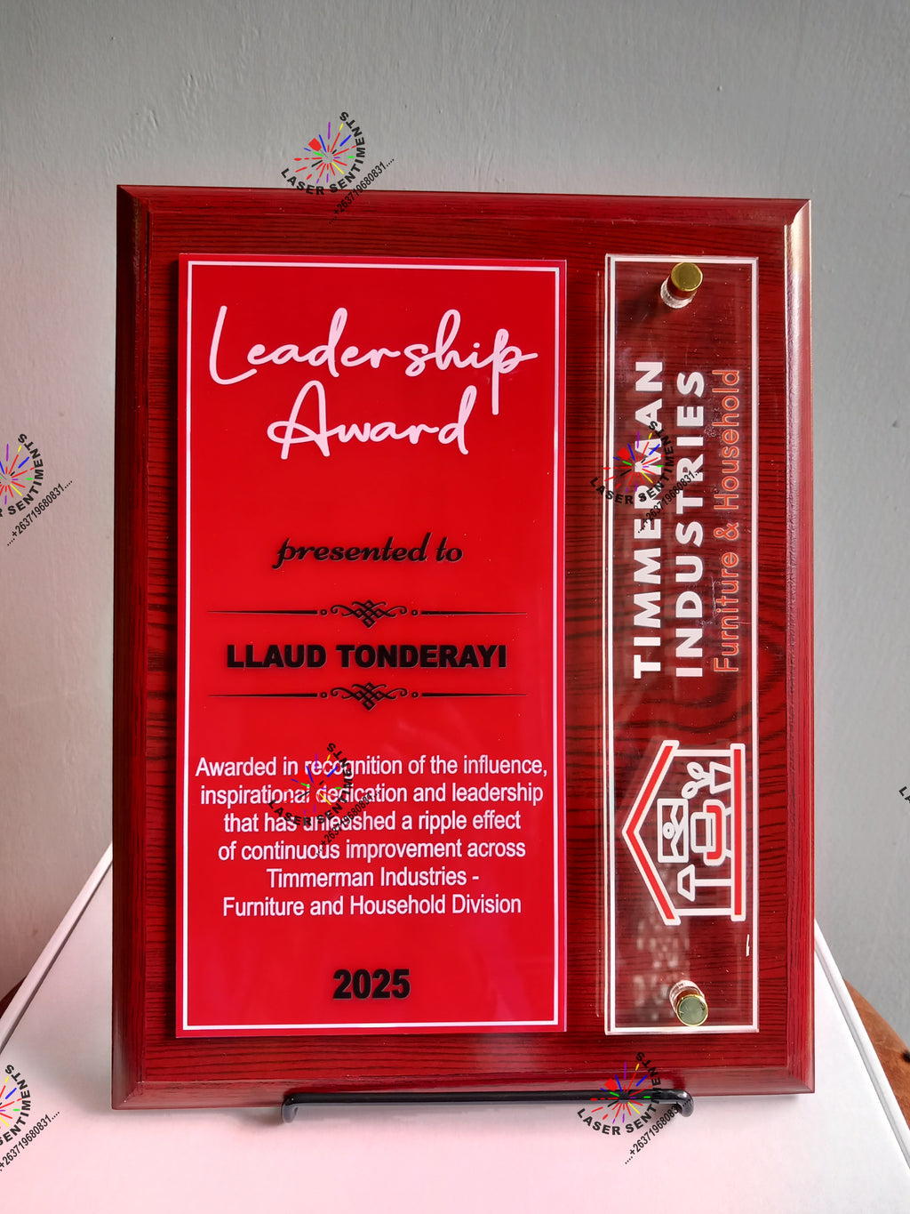 MCW3 Elevate Eco Wood Plaque